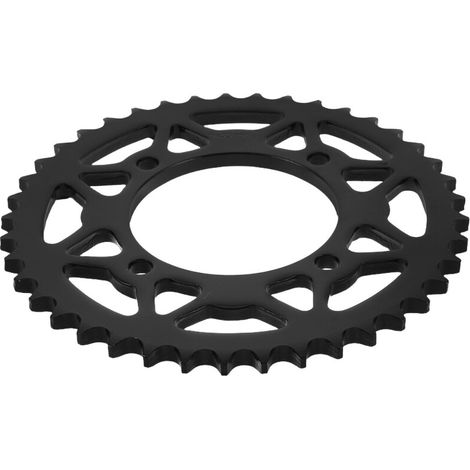 Soporte trasero de aleación de 2 piezas, color negro, montaje rápido, resistente. (1/2)