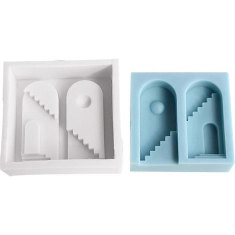 Moules à bougies parfumées en silicone en forme d'arche d'échelle, fournitures pour la fabrication de bougies à faire soi-même (1/5)