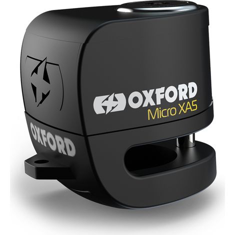 Antivol de disque de frein Oxford Alpha XA5 avec alarme, noir/orange fluorescent