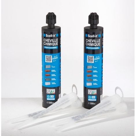 Set mit 2 chemischen Dichtungskartuschen SCELL-IT