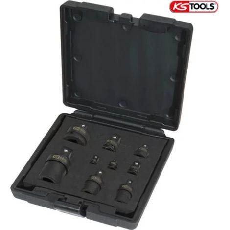 Kstools – Coffret d’adaptateurs et cardans à chocs 9 pièces – Accessoires pour outils mécaniques – Réducteurs et augmentateurs 1/4’’ à 3/4’’ – Poids 2,5 kg (1/2)