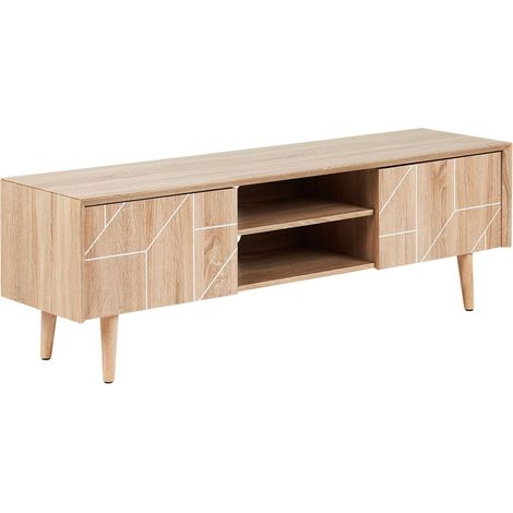 TV Stand FRANKLIN Light Brown