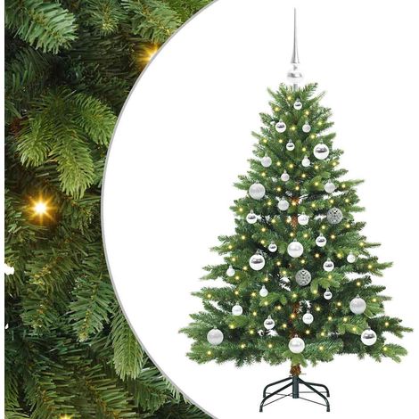 Albero di Natale artificiale con 150 LED Verde 120 cm PE e PVC vidaXL (1/5)