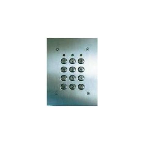 CLAVIER A CODE FILAIRE SU2EABTMG AVEC PLASTRON INOX DIGICODE PORTAIL..