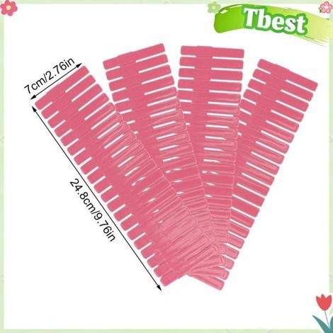 Tbest Organisateur de tiroir bricolage Organisateur de tiroir en plastique, 4 pièces, meuble boite Style court rose 24,87 (1/5)