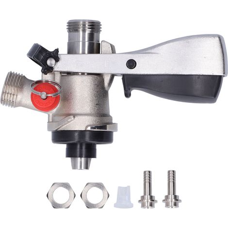 Tireuse à bière Coupleur Type S Connecteur de Fût avec Soupape d'Échappement Filetage Mâle G5/8 Robinet de Pression pour Distributeur de Boissons (1/5)