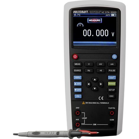 VOLTCRAFT VC STK-3000 Stromschleifenkalibrator  Spannung, Strom, Frequenz (1/5)