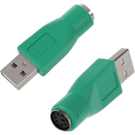 2 adaptateurs PS/2 femelle vers USB mâle pour clavier et souris (1/4)