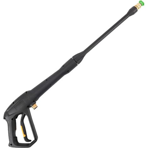 Pistola per idropulitrice ad alta pressione M22 da 33 pollici, pressione massima 2030 PSI, con estensione da 6,35 mm, ugello e blocco di sicurezza, lancia per lavaggio automobilistico in alluminio e p (1/5)
