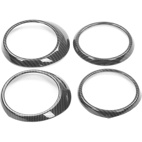 Anneau décoratif pour grille d'aération centrale avec garniture style fibre de carbone, compatible avec Tacoma 2016-2020 (1/5)