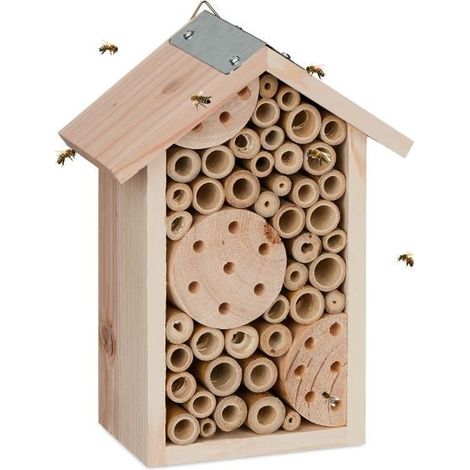 Hotel per api con tubi di bambu (1/5)