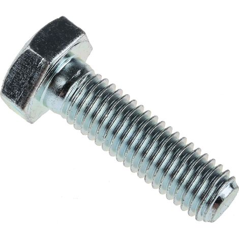 Vis à tête hexagonale, Acier Galvanisé brillant, M10 x 35mm ( Prix pour Sachet de 25 ) (1/3)
