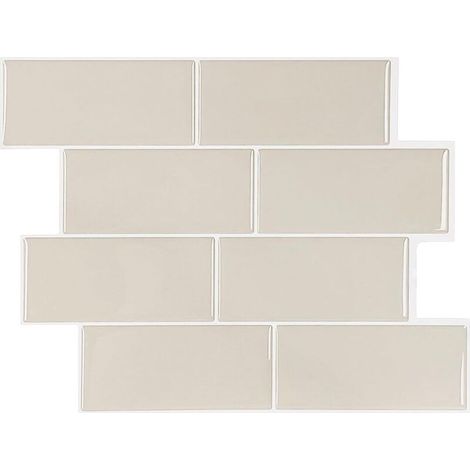 10 Carreaux Muraux Autocollants 3D Effet Marbre – Stickers Muraux Imperméables Auto-Adhésifs, Revêtement Mural Décoratif pour Cuisine, Salon et Salle de Bain (1/5)