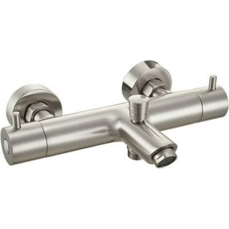GO by Van Marcke Robinet de bain - 26,3cm - montage apparent - thermostatique - laiton inox brossé