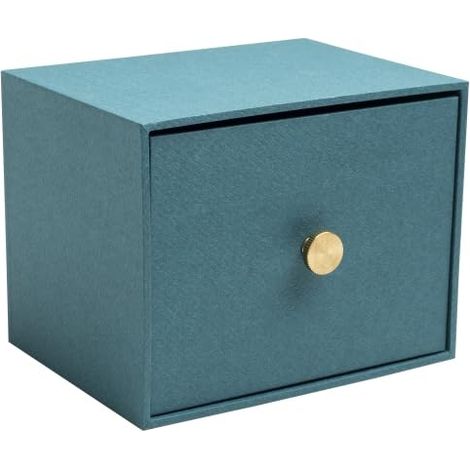 Aufbewahrungsbox Exacompta Papierstruktur blau grün 1 Stück