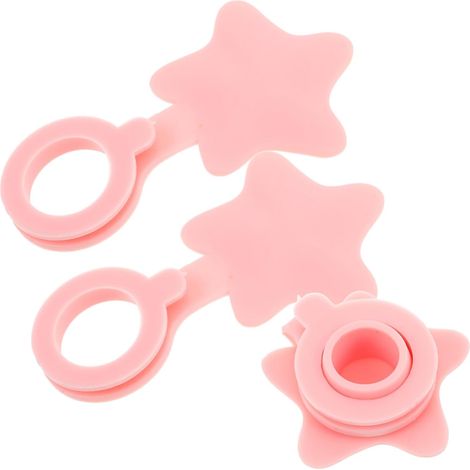 3 bouchons trop-plein, silicone, attrape-cheveux, pour lavabo (1/5)