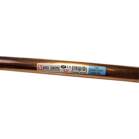 SANS MARQUE Tube d'alimentation cuivre ecroui, Diam.20 x 22 mm, en barre de 1 m