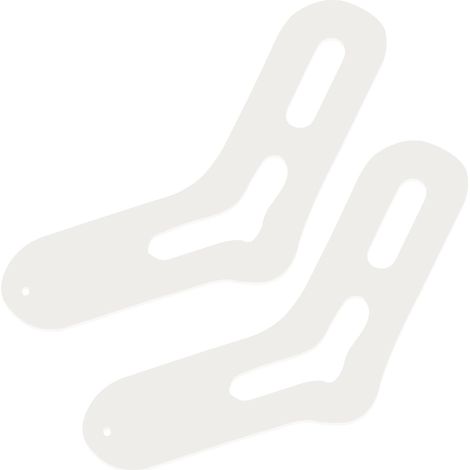 INOOMP 1 paire de bloqueurs chaussettes en acrylique blanc pour tricot , assurant une formation mail (1/5)