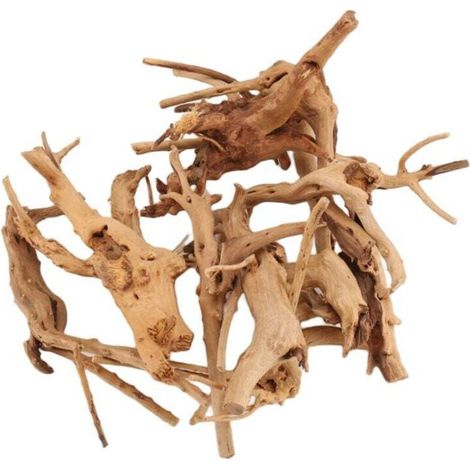 Mini Bois Flotté pour Aquarium Branches en Naturel DéCorations D'Aquarium Reptiles Tronc D'Arbre Assorti (10 Pack)
