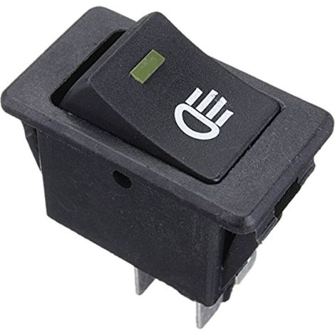 12V Universel Anti-brouillard Interrupteur a bascule LED Lampe pour voiture - Jaune (1/4)