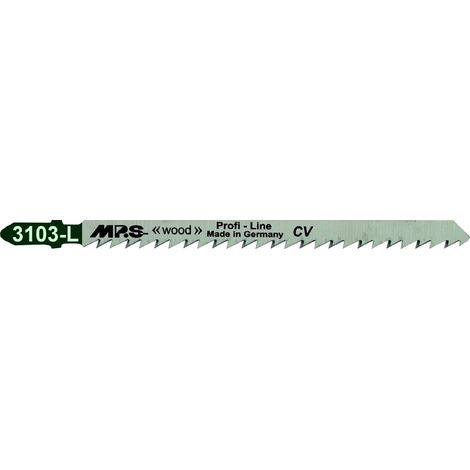 Hoja sierra calar MPS 3103-L extralarga para cortes precisos en madera (pack de 5 uds)