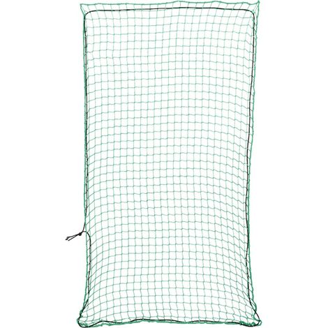 Rete per protezione rimorchio ancoraggio portapacchi con corda elastica 4 x 2 m PP verde 020042211