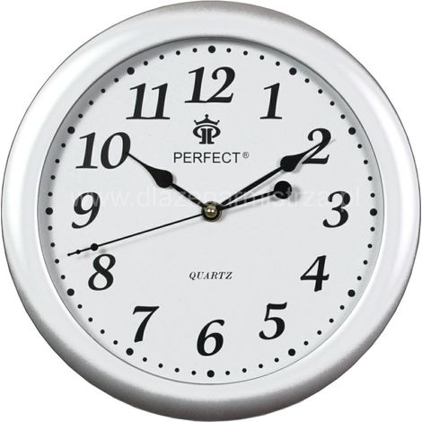 Reloj de pared LA-17 plata mate