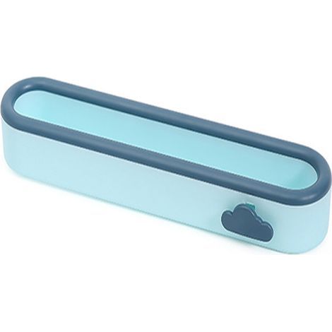 Zapatero de pared, 1 pieza, toallero, no requiere taladrar, dormitorio, baño, armario para zapatos (azul claro) (1/5)