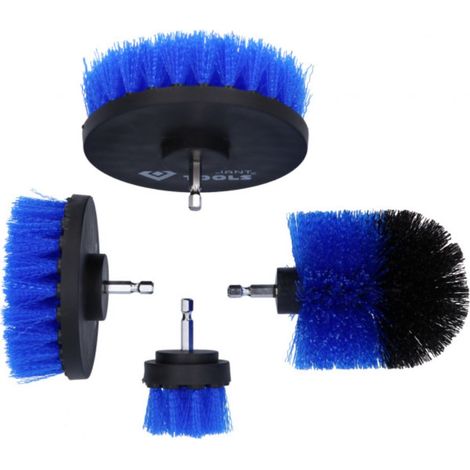 Juego  de  cepillos  BRILLIANT  TOOLS  para  taladro  4  piezas  -  BT103110