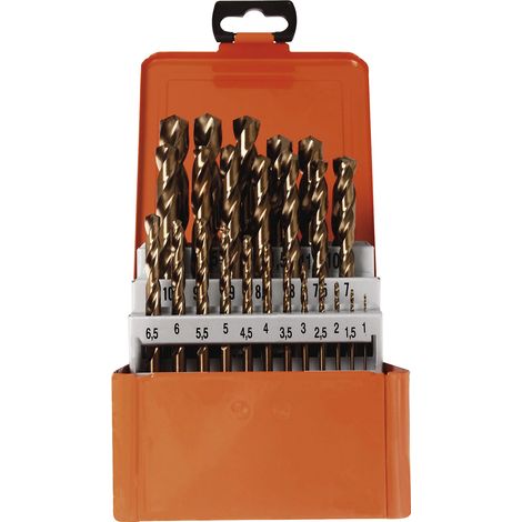 Projahn, Kit de forets hélicoïdaux ECO HSS-Co 5%, en coffret