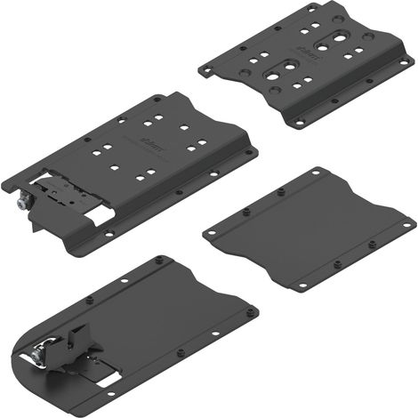 Blum Revego uno Pocketverbinder Set passend zu Aufsatzschrank rechts, Stahl schwarz (1/3)