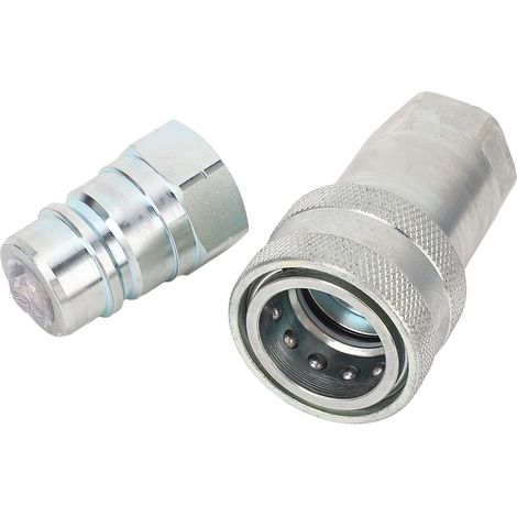 Raccord rapide hydraulique NPT3/4" en acier trempé, mâle et femelle, conforme à la norme ISO5675 (1/5)