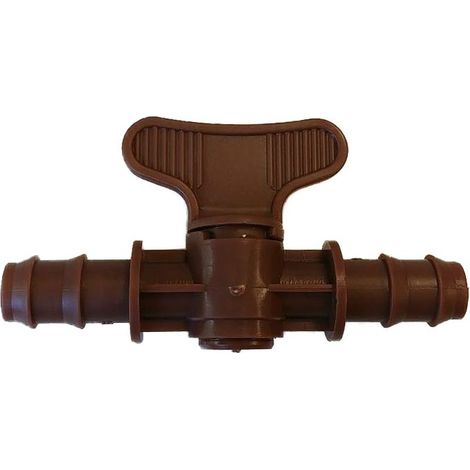 Llave de Paso Marrón 16mm. Bolsa de 2 Unidades