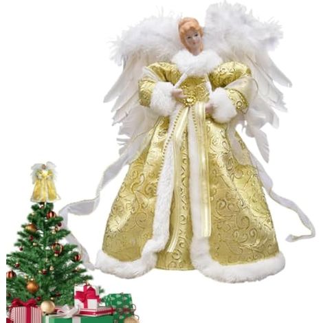 Topper Décoratif pour Cime du Sapin De Noël Ange Lumineux avec Ailes pour (1/5)