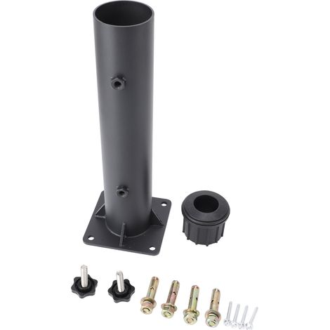 Support de parapluie de Patio professionnel en métal, forte charge, Construction robuste, support de montage sur pont pour jardin extérieur et pelouse