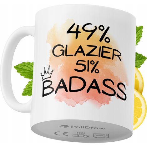 Lustige Tasse für Glaser – Kaffee- oder Teetasse mit witzigem Textdesign – ideal für Geburtstage, Namenstage, Feiertage und besondere Anlässe. Hochwertige Tasse für Zuhause, Büro und Arbeit. Farbe: We