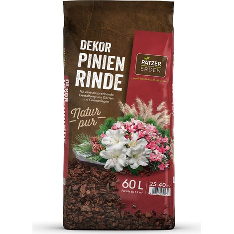 PATZER NATUR PUR Dekor-Pinienrinde 25-40 mm / grob - 60 Liter