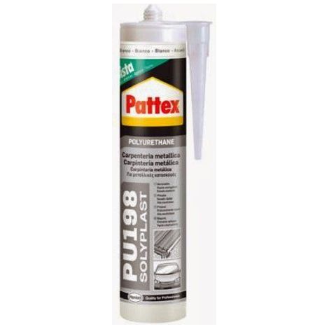 Pattex 1536071 PU 198 Mastic polyuréthane, 310 ml, blanc
