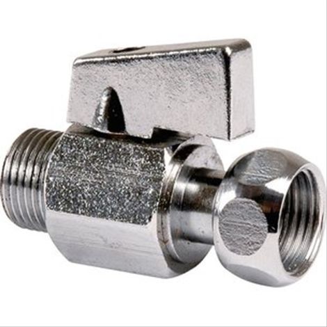 Robinet d'arrêt MF3/8'' 1/4 de tour droit chromé