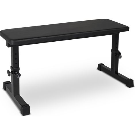 CHICFURN Banco de musculación regulable 109 x 42,7 x 53 cm, hierro negro, uso doméstico (1/5)