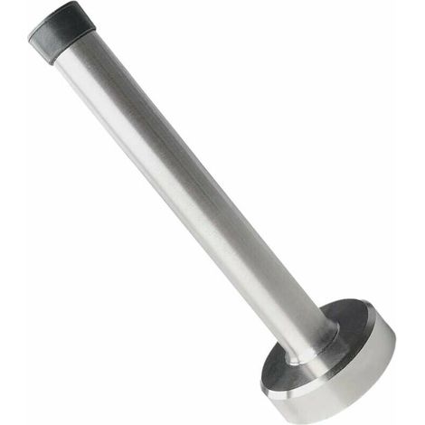 Butée de porte longue, butée de porte en acier inoxydable, butée de porte brossée, amortisseur de porte avec butée en caoutchouc, protection murale de porte de 150 mm (1/4)
