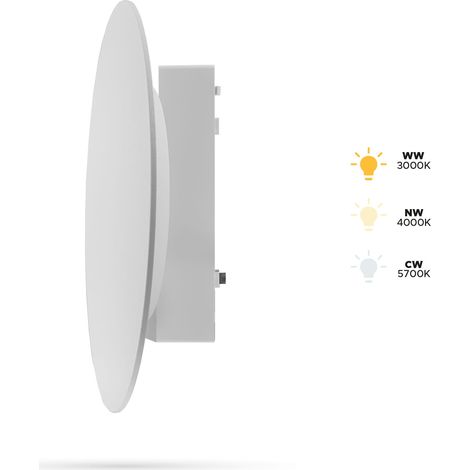 Faretto rotondo bianco da 6W BD6 per binari SLIM TRACK e FiberFLEX, 48VDC, 3CCT, 3000K, 4000K, 5700K (1/5)