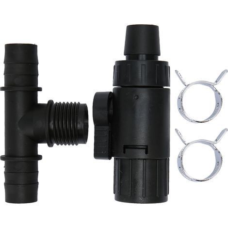 Adaptateur de robinet de changeur d'eau pour Aquarium, connecteurs de buses d'aquarium à 3 voies, pièces de rechange 16mm/0,6 pouces (1/5)