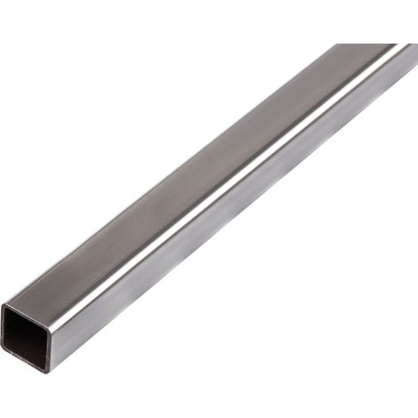 Alberts 432539 Tubo quadrato, Acciaio, 1000 x 25 x 25 mm