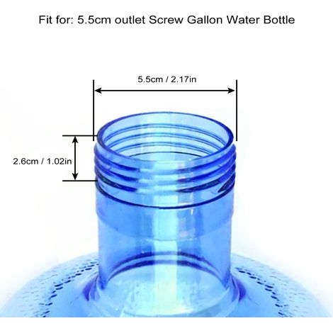 Spritzschutzverschlüsse für Gallonen-Wasserflaschen, 5er-Pack – Blaue Kunststoff-Ersatzverschlüsse (Ø 5,5 cm) – 5er-Pack (1/5)