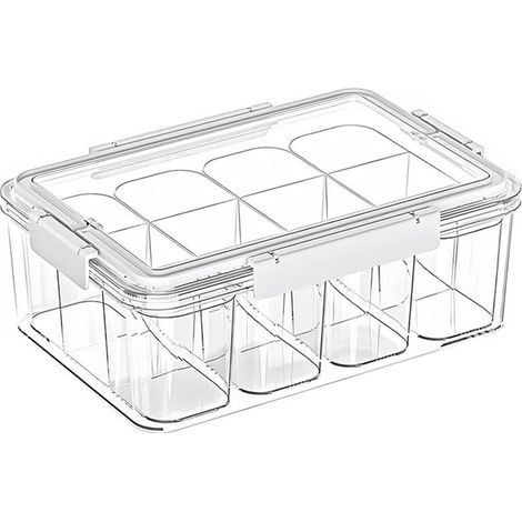 Mehrzweck-Aufbewahrungsbox, transparente Bastelorganizer, tragbare Acryl-Aufbewahrungsbehälter mit 4 (1/4)