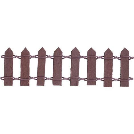 Décoration miniature pour maison de poupée, pot de fleurs, bricolage, jardin féerique, clôture en bois, guirlande lumineuse de café-AquaForge (1/5)