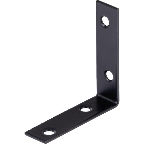 Equerre de chaise - galvanisée - anodisée noire - plastifiée - 60 x 60 x 16 mm  kit de 100