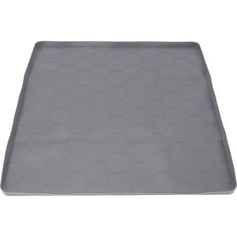 Eosnow Tapis en Silicone pour réfrigérateur, résistant aux rayures, résistant aux fuites, sous la Machine à laver, pour sèche-linge, réfrigérateur, gris (1/5)