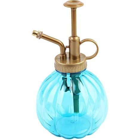 Garten-Gießflasche – Mini-Gießkanne mit langem Ausguss für Sukkulenten, tragbar, blau